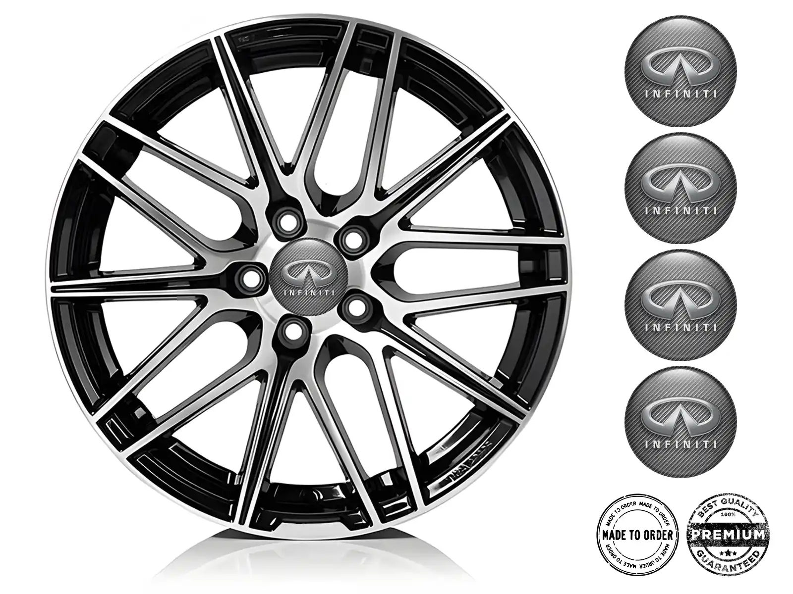 Infiniti Édition Silicone Étiquettes Personnalisées Roue